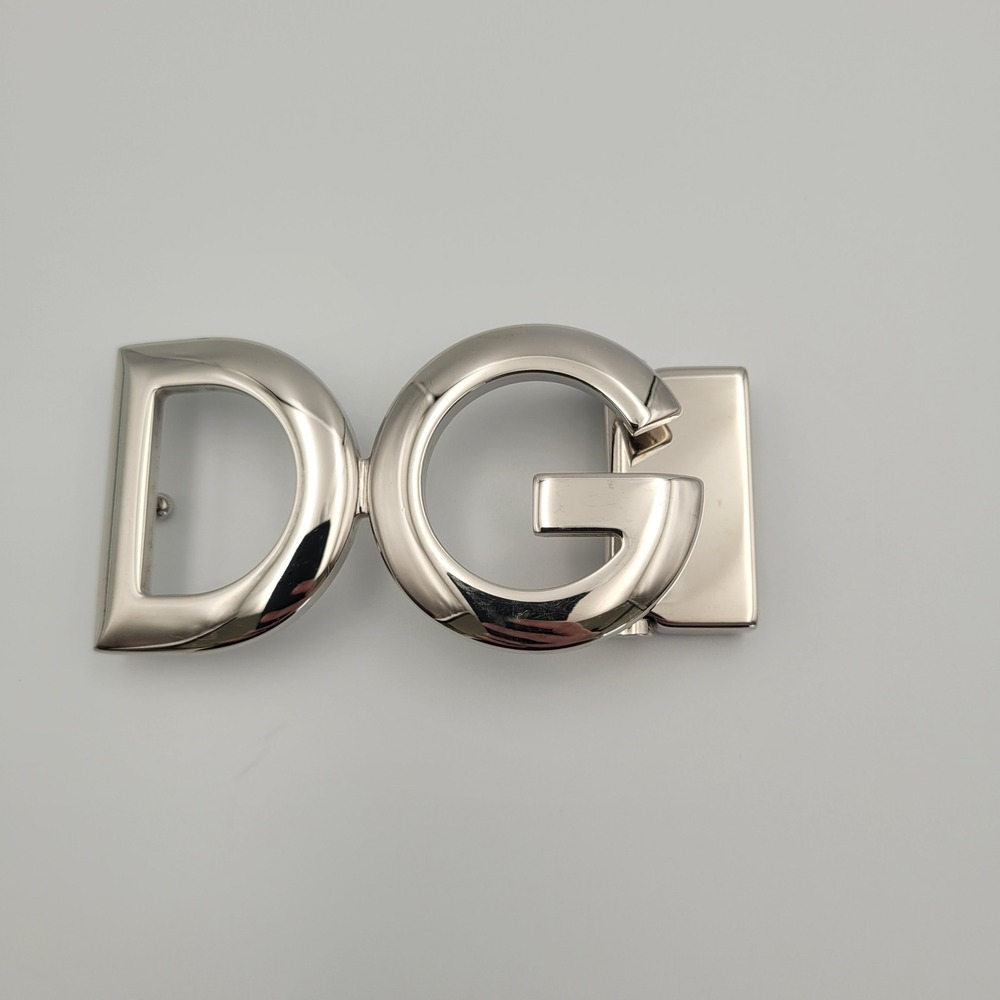 Dolce And Gabbana DG Logo Belt Buckle Silver Tone Made in Italy Replacement